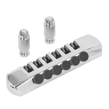 Imagem de LiebeWH Ponte de Guitarra Vintage, Guitarra Elétrica de Liga de Zinco, Substituição de Ponte de de 6 Cordas, Estilo LP SG EPI Com Pinos, Melhora a Estabilidade de Sustentação e Ajuste, Melhora a