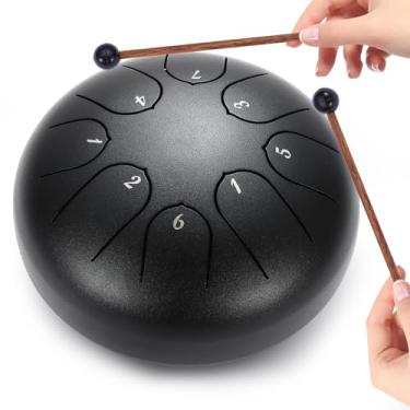 Imagem de Tambor de chuva para jardim externo, tambor de chakra para chuva ao ar livre, tambor de chuva à prova d'água, tambor de chuva para instrumento de jardim, tambor de chakra de 15 cm 8 notas, tambor de