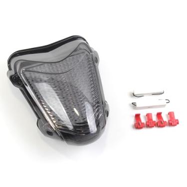 Imagem de ArashiMoto Lanterna traseira de LED Arashi para Suzuki Hayabusa GSXR 1300 2008-2020, peças de acessórios de reposição de motocicleta, luz traseira de freio, lente de fumaça integrada