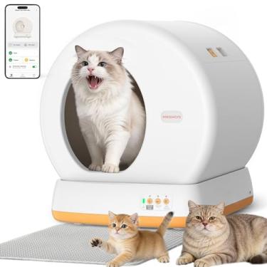 Imagem de Meowant Caixa de areia automática para gatos (caixa de areia para gatos), amarela