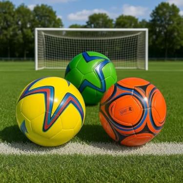 Imagem de Bola de Futebol Campo Tamanho 5 Oficial DDG TOYS | Alta Durabilidade e Controle Preciso | Ideal para Treinos e Jogos | Gramado Natural e Sintético | Cores Sortidas