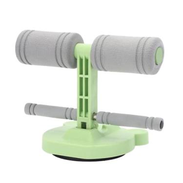Imagem de predolo Barra de apoio para abdominais com suporte para os pés, portátil, dupla, para uso no escritório, em casa e na academia. Auxiliar no treinamento, Verde