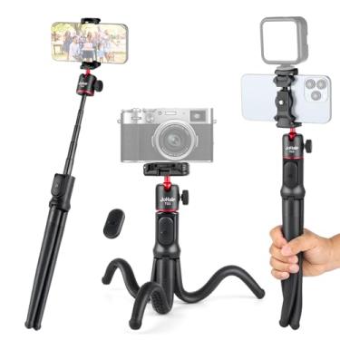 Imagem de JoHalF Tripé Polvo Extensível Bastão de Selfie Flexível com Suporte para Celular Parafuso 1 4 Polegada Controle Remoto Câmera Mirrorless Esportiva Smartphone Vlog Transmissão ao Vivo Vídeo