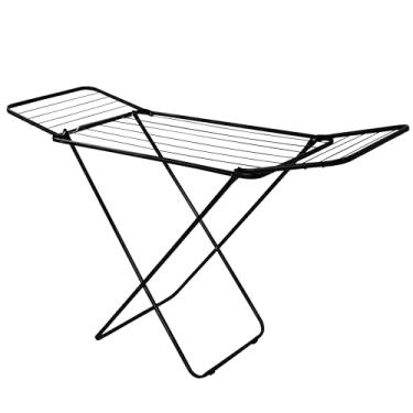 Imagem de Varal de Chão em Aço Slim com Abas, Cor Preta, Maxeb.