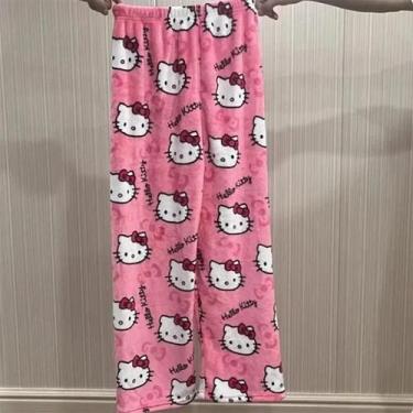 Imagem de Pijamas De Flanela Hello Kitty Para Mulheres Em Tamanho plus Para O Ha
