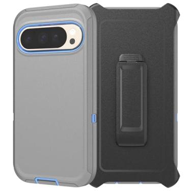 Imagem de Capa da série Defender para Google Pixel 10/10 Pro, robusta e durável, camada segura à prova de choque de grau militar, com proteção de porta, inclui clipe de suporte para coldre para Pixel 10/10 Pro