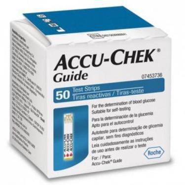 Imagem de Tiras para controle de glicemia accu chek guide 50 tiras - Roche Diagn