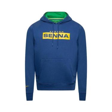 Imagem de Moletom Capuz Logo Masculino Coleção Internacional Ayrton Senna 70241-Masculino