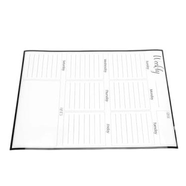 Imagem de aqxreight Planejador Semanal Magnético, Quadro Branco Apagável a Seco, Folha Vertical para Fazer Lista para Casa, Escritório, Sala de Aula, Porta de Geladeira de Aço Inoxidável