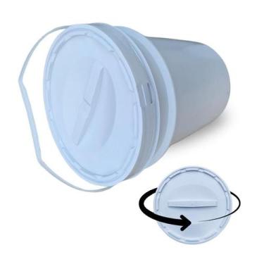 Imagem de Balde Para Veneno 20 Litros E Tampa Rosca - Kit 18 Pçs - Nastripack