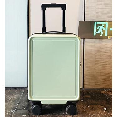 Imagem de Mala de mão pequena, leve, resistente a arranhões e ao desgaste, adequada para viagens (verde claro, 50,8 cm)