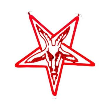 Imagem de Letreiro LED Neon Série Gótica Demônio Satanás Para Decoração De Pared