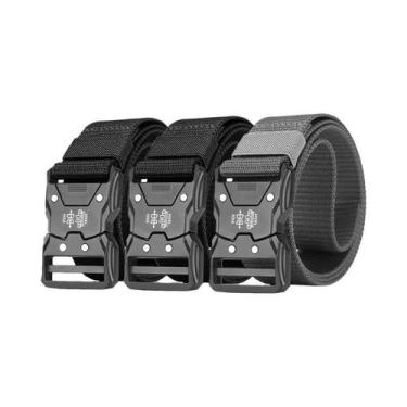 Imagem de Cinto Elegante Preto plus Size Para Mulheres, 3 Peças, Fivela De Liber