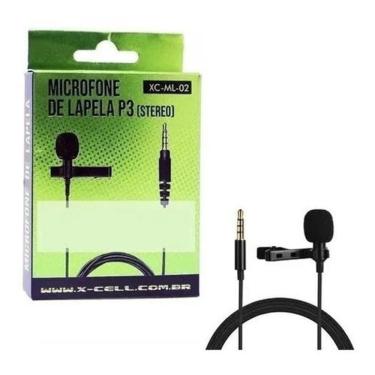 Imagem de Microfone De Lapela P3 2,5M X-Cell Xc-Ml-02