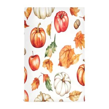 Imagem de xigua Conjunto de 1 panos de prato de cozinha de outono em aquarela, toalhas de cozinha macias e altamente absorventes de secagem rápida para limpeza de pratos e limpeza à mão, 71 x 45 cm