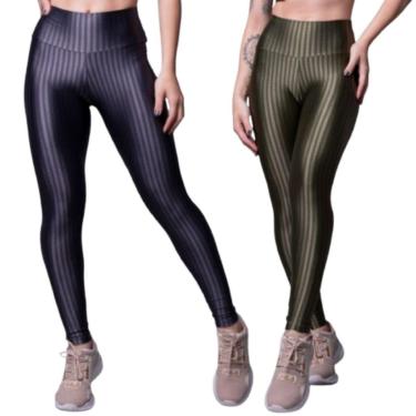 Imagem de Calça Legging de Academia New Zig 3D Serra e Mar Kit Com Duas Cores Roupa de Treino Moda Fitnees-Feminino