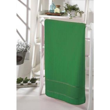 Imagem de Toalha de Lavabo Velour Para Bordar Bella Verde Dohler - Döhler