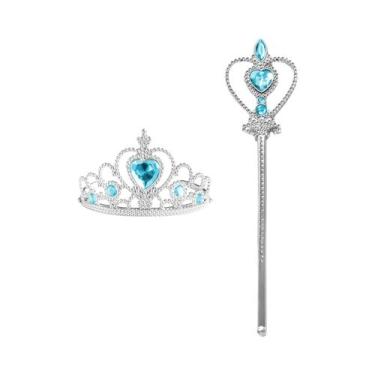 Imagem de Coroa De Princesa Para Meninas, Varinha Mágica, Tiara De Strass Para C