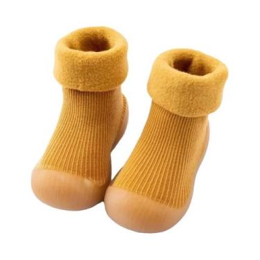 Imagem de Sapatos De Inverno Para Bebês Recém-Nascidos, Meias Quentes E Confortá
