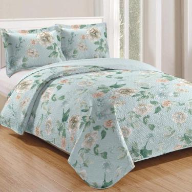 Imagem de Kit Cobre Leito Colcha Mix Queen Estampado  3 Peças - Marli