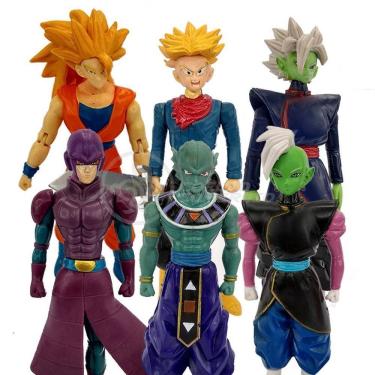 Imagem de Kit 6 Bonecos Dragon Ball Super Goku Ssj3, Zamasu