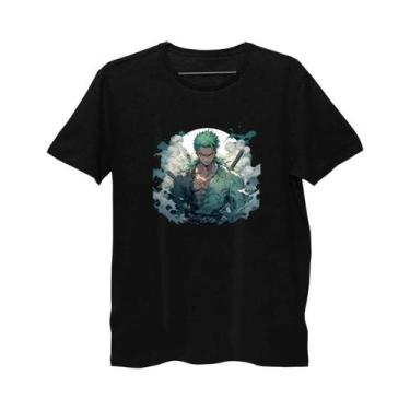 Imagem de Camiseta Masculina Oversize Roronoa Zoro One Piece Anime Algodão Manga