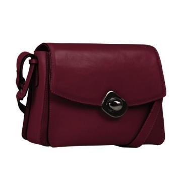 Imagem de Bolsa Média Ana Clara Linea Bella 5564, Bordô, Feminino, Único