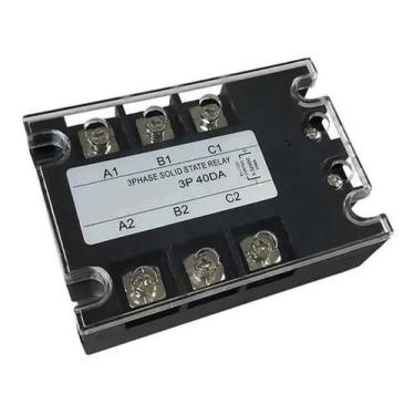 Imagem de Relé de Estado Sólido Trifásico SSR-100 100A / 480V 5-32VDC - ENG Auto