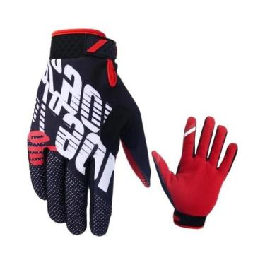 Imagem de Luvas De Motociclismo Masculinas Com Estampa De Crânio De Raposa, Luva