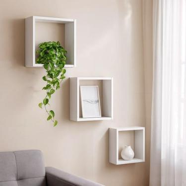 Imagem de Nichos MDF Suportes Decorativos 20x20 25x25 30x30 - Beto Moveis, BRANC