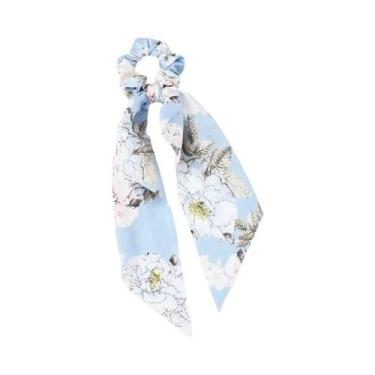 Imagem de Laço De Cabelo Com Estampa Floral Em Cetim, Acessórios Para Mulheres E