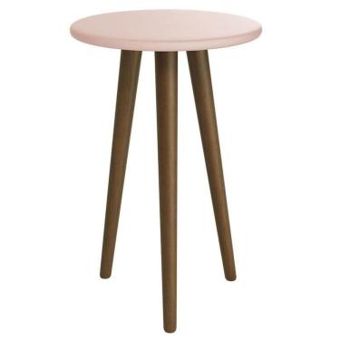 Imagem de Mesa De Canto Theo Rosa Amadeirado - Reller