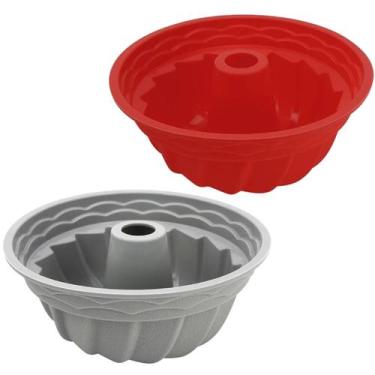 Imagem de Forma Redonda Bolos, Pudins, Flans, Gelatinas Micro-ondas Silicone - A