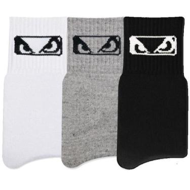 Imagem de Kit c/3 Pares de Meia Bad Boy Cano Médio (15 cm) - 7650 - BadBoy, Bc, 