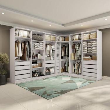 Imagem de Conjunto Closet Kappesberg Adapt Branco 5 Peças 342cm x 263cm