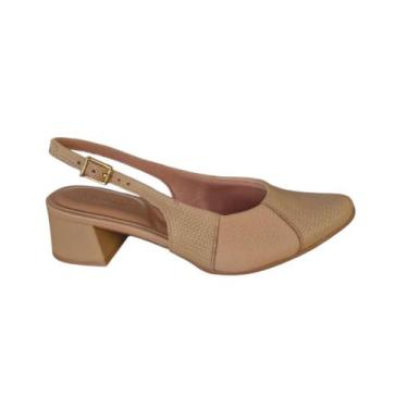 Imagem de Sapato Feminino USAFLEX Slingback Joanetes AL38007, Blush, 37