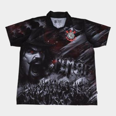 Imagem de Camiseta Plus Size Corinthians Quebrada Masculina - Surf Center, Preto