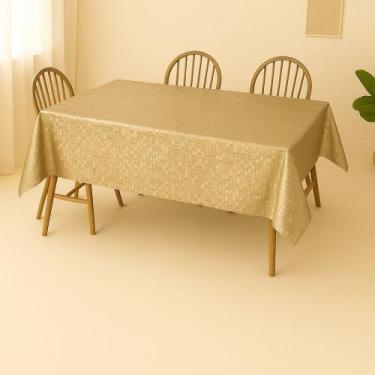 Imagem de Toalha De Mesa Metalizada Ouro Mod6190G Rolo 1,37x20m Vinil PVC - Plas