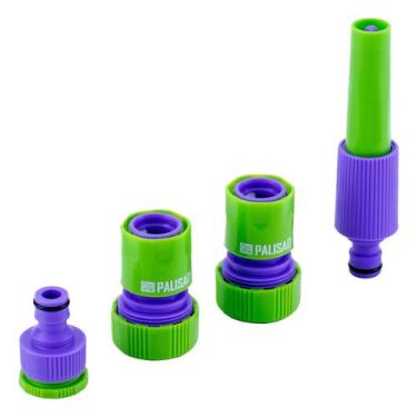 Imagem de Jogo de conexao para mangueira encaixe 3/4pol 4pcs palisad