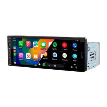 Imagem de Multimídia MP5 1Din Tela de 6.86" 4X60W RMS Espelhamento, CarPlay e An