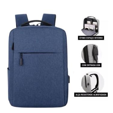 Imagem de Mochila Antifurto Resistente Unissex Com Carregamento USB Reforçada - 