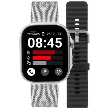 Imagem de Smartwatch Technos Connect Max Call Prata - Tmaxcab/9k