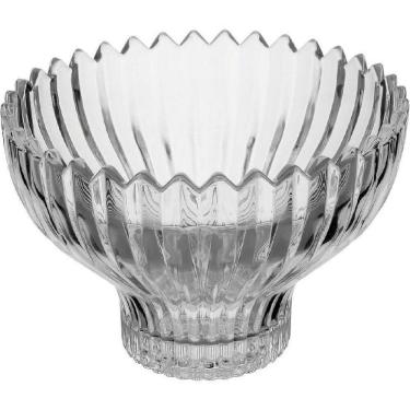 Imagem de CENTRO MESA VASO FRUTEIRA GENOVA CRISTAL ECO 11x31x31cm TRANSPARENTE