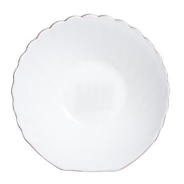 Imagem de Bowl Tetis em vidro opalino gold rim Concha -L Hermitage - L'Hermitage