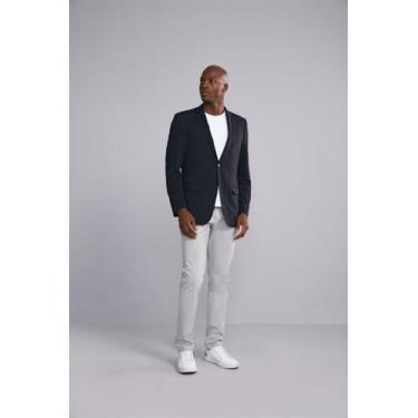 Imagem de Blazer Alfaiataria Liso Slim Fit - Preto - HIGHSTIL, Preto, 46M
