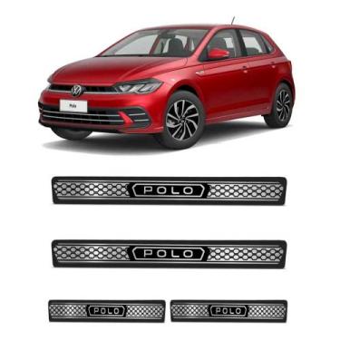 Imagem de Kit Soleira Aço Escovado NP - Protetor Premium Polo 2023 a 2025 - NP A