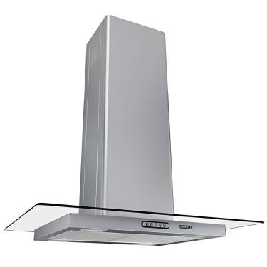 Imagem de Coifa de Ilha Nardelli Coifa Ilha Vidro Reto 75cm Inox com LED 3 Velocidades Exaustor D...