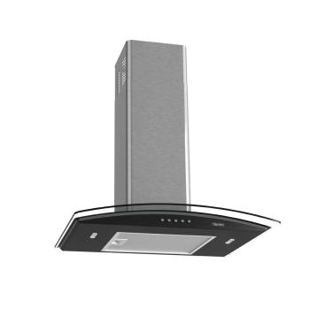Imagem de Coifa de Parede Terim Clean Vidro Curvo Black Kroma 60cm Inox Preto 110V