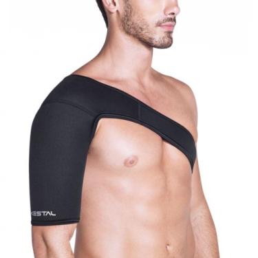 Imagem de Suporte Para Estabilidade de Ombro Bilateral em Neoprene - Preto - Kes