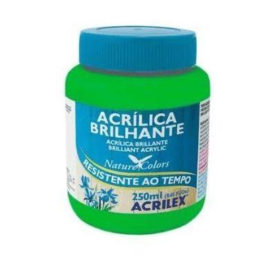 Imagem de Tinta P/Artesanato 250ml Brilhante Verde Folha 510 Tinta P/Artesanato 